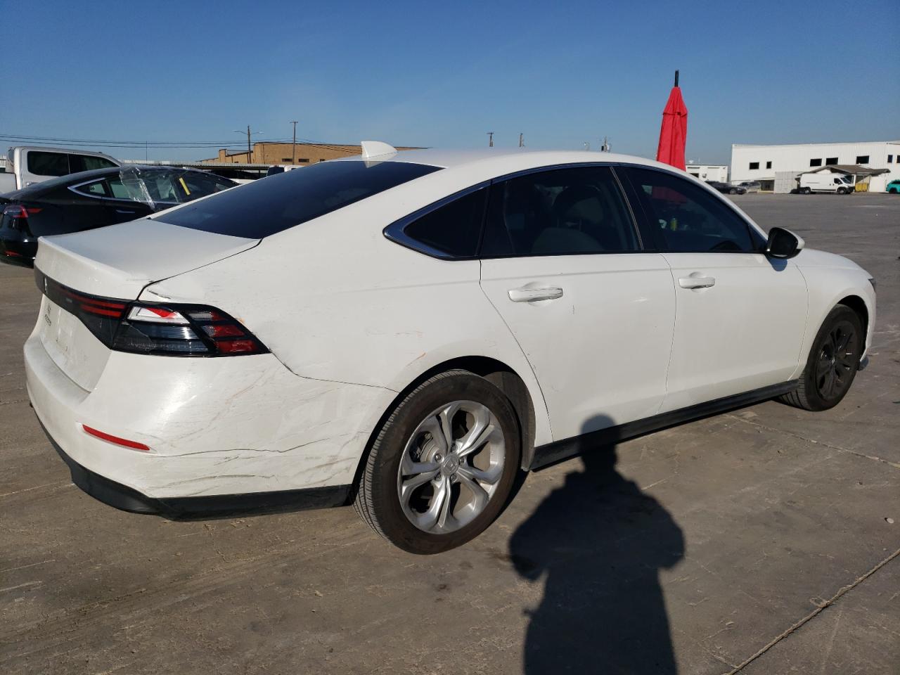 2024 Honda Accord VIN 1HGCY1F23RA052154 Copart auction photo, side damage thumbnail 3