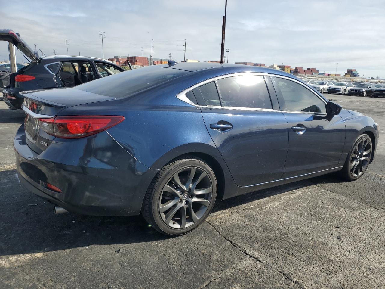 2016 Mazda 6 VIN JM1GJ1W59G1478524 Copart auction photo, side / front end damage thumbnail 3