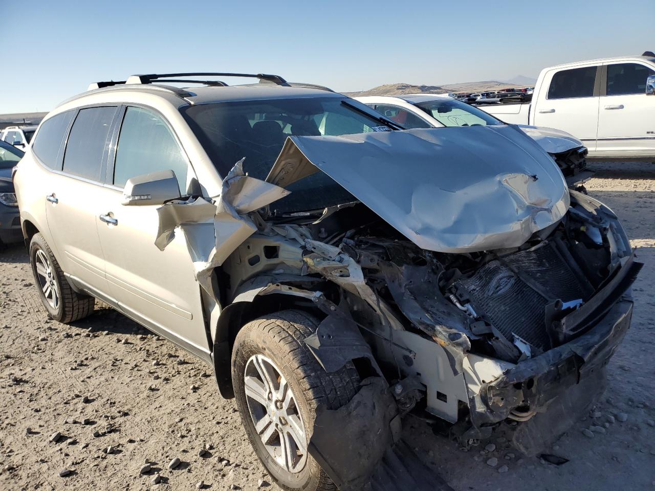 2017 Chevrolet Traverse VIN 1GNKVGKD1HJ238925 Copart auction photo, front end / side damage thumbnail 4