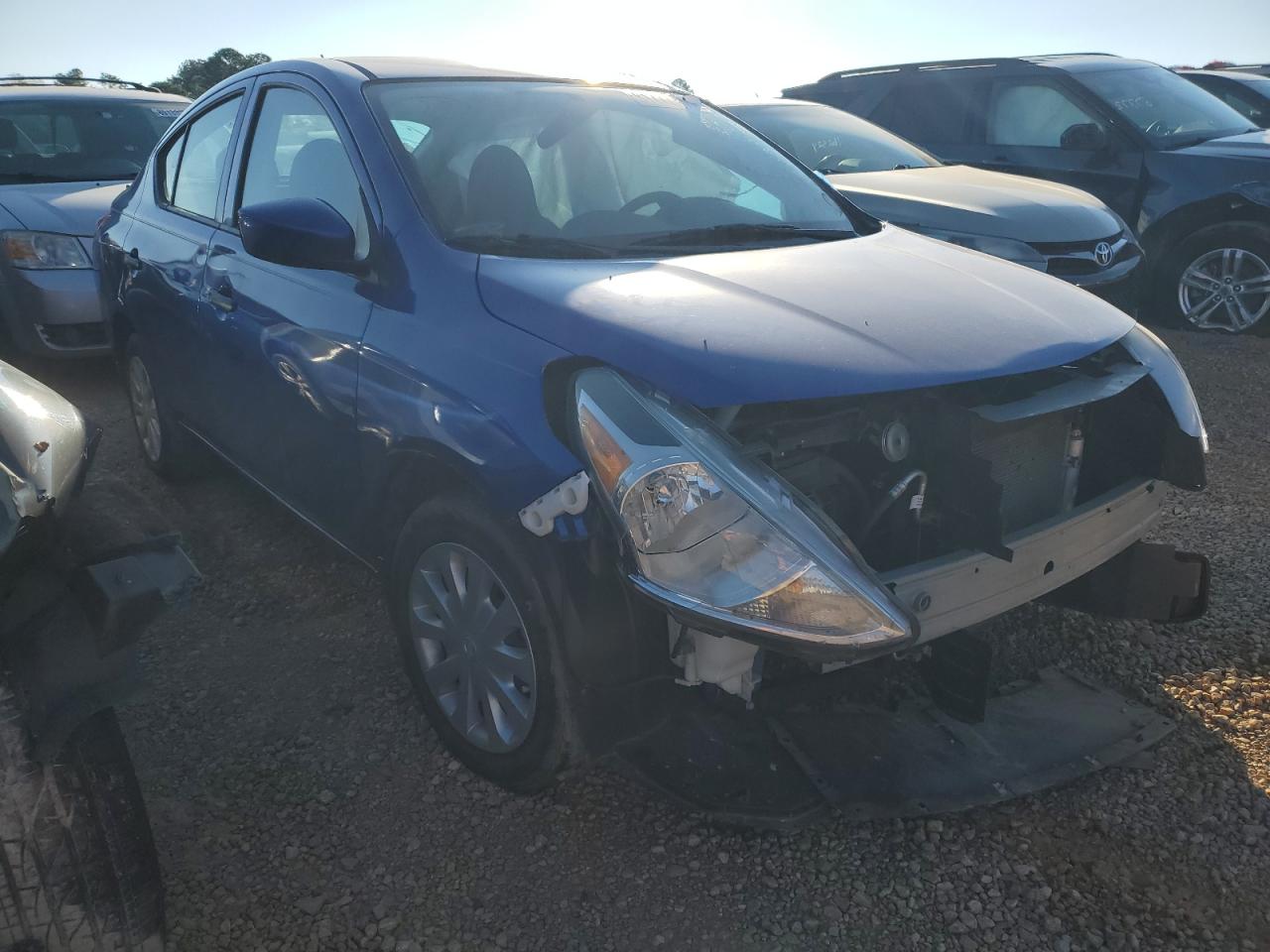 2017 Nissan Versa VIN 3N1CN7AP2HL820620 Copart auction photo, side / front end damage thumbnail 4