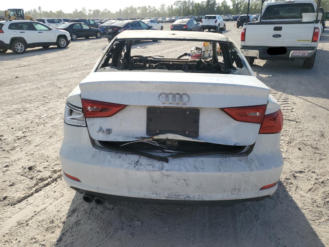 2015 Audi A3 VIN WAUACGFF0F1012892 Copart auction photo, burn damage thumbnail 6