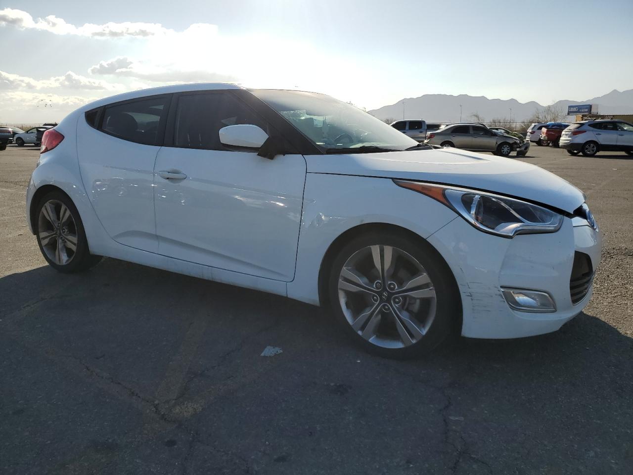 2016 Hyundai Veloster VIN KMHTC6AD6GU293913 Copart auction photo, front end damage thumbnail 4