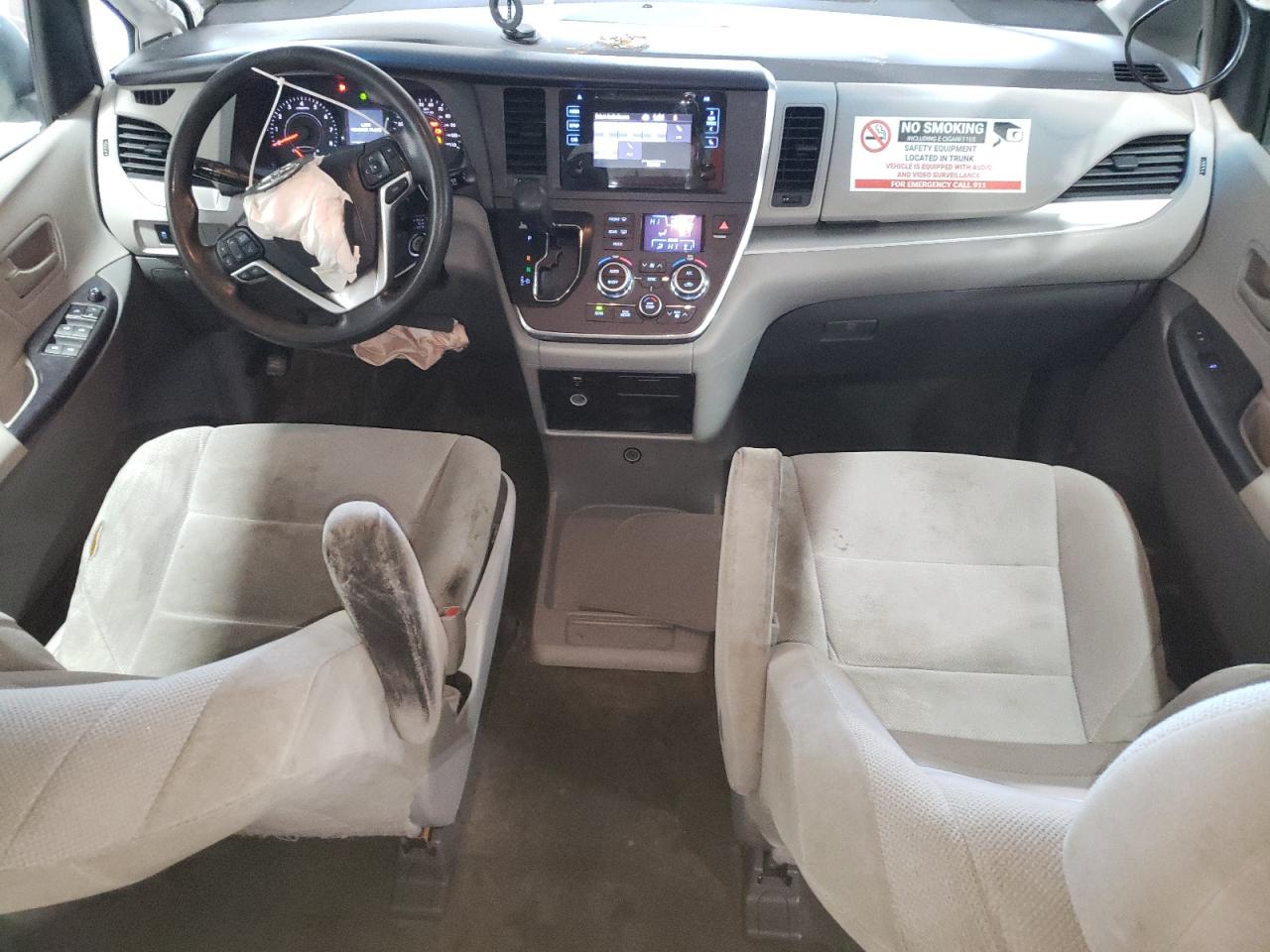 2015 Toyota Sienna VIN 5TDZK3DCXFS616611 Copart auction photo, all over damage thumbnail 8