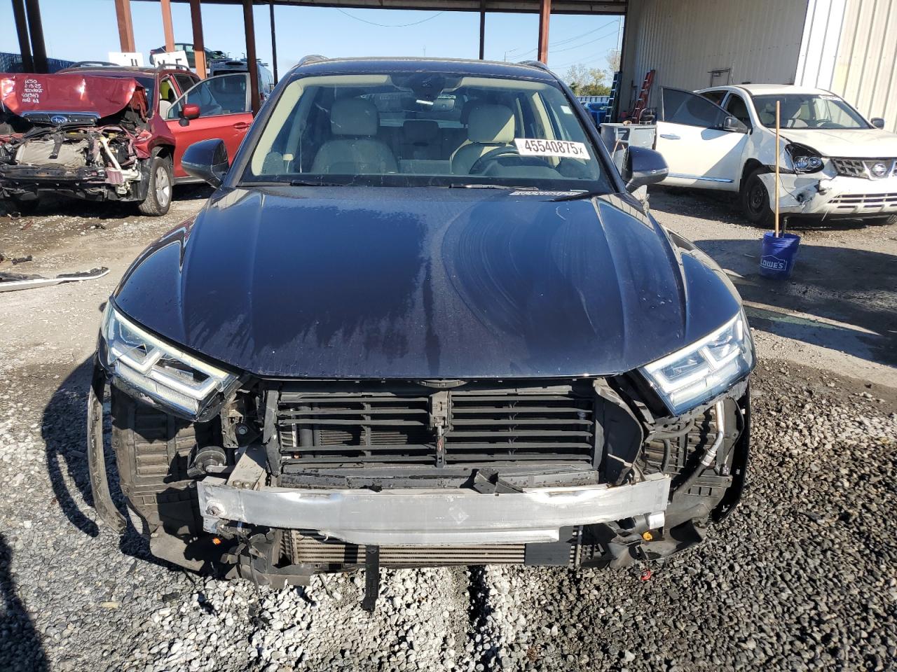 2018 Audi Q5 VIN WA1BNAFY2J2022594 Copart auction photo, front end damage thumbnail 5