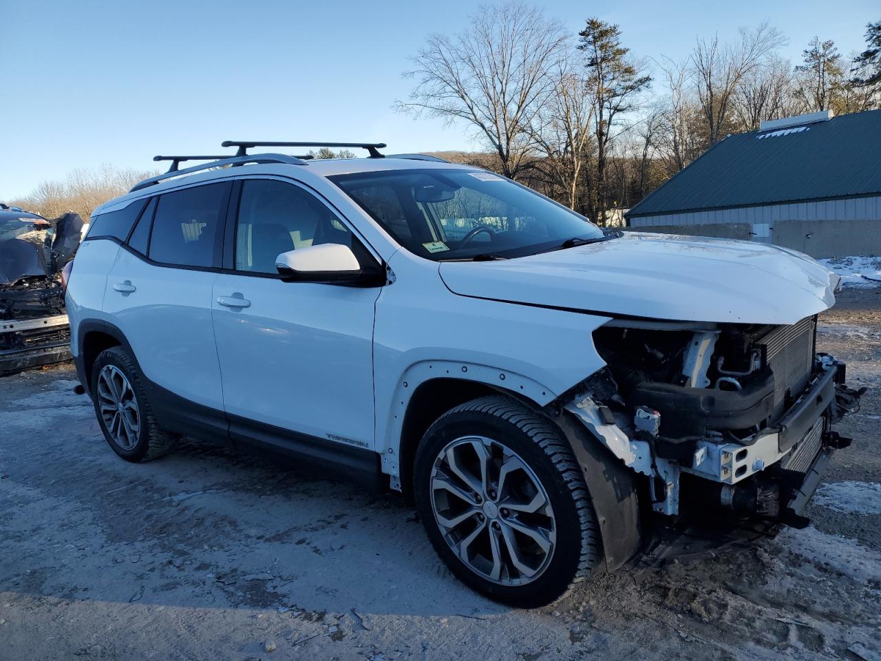 2019 GMC Terrain VIN 3GKALVEX2KL159000 Copart auction photo, front end / side damage thumbnail 4