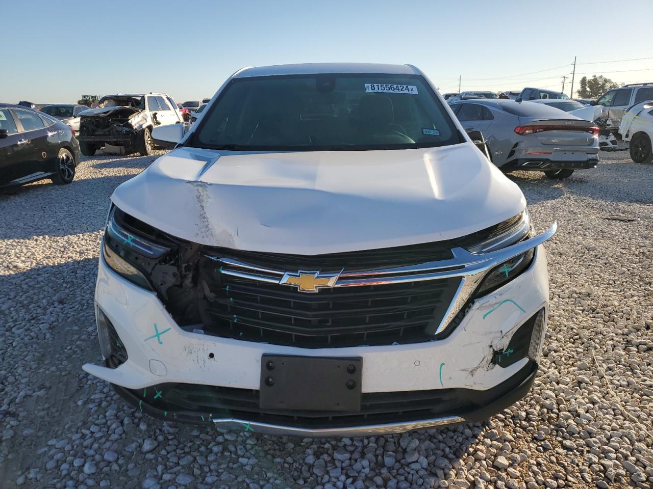 2023 Chevrolet Equinox VIN 3GNAXTEG0PL203076 Copart auction photo, front end / side damage thumbnail 5