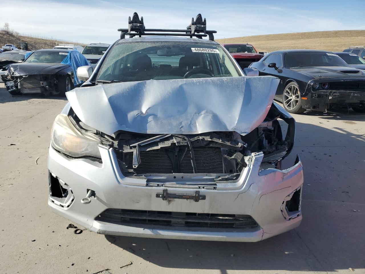 2012 Subaru Impreza VIN JF1GPAC64CH212024 Copart auction photo, front end / hail damage thumbnail 5