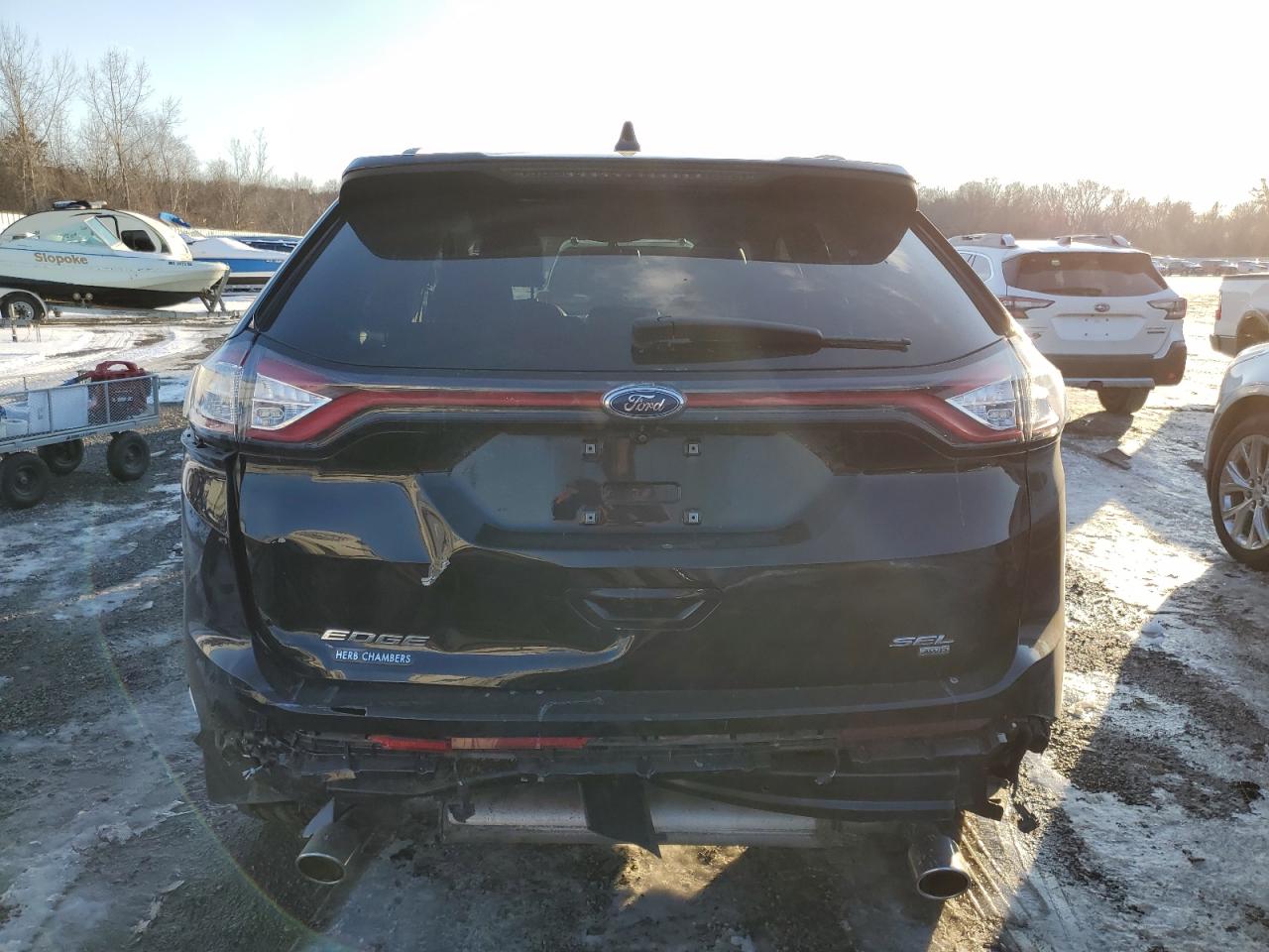 2017 Ford Edge VIN 2FMPK4J80HBC57458 Copart auction photo, rear end / minor dent/scratches damage thumbnail 6