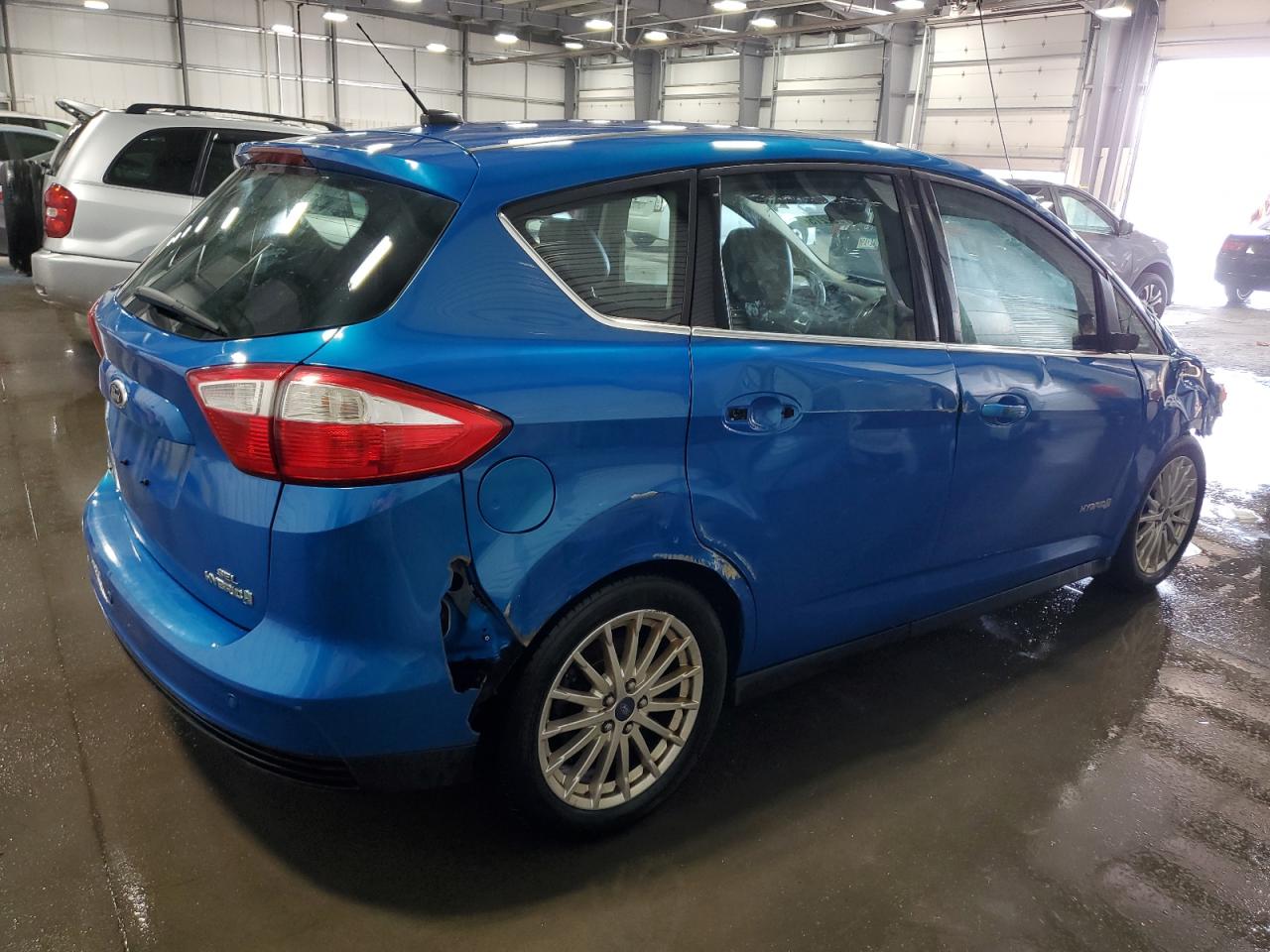2013 Ford C-MAX VIN 1FADP5BU7DL500399 Copart auction photo, all over damage thumbnail 3