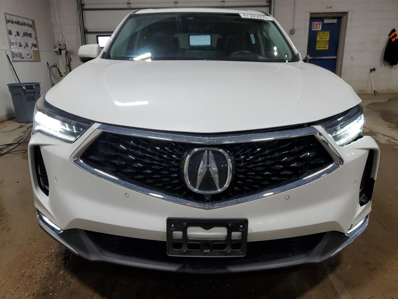 2022 Acura RDX VIN 5J8TC2H79NL007022 Copart auction photo, front end / side damage thumbnail 5