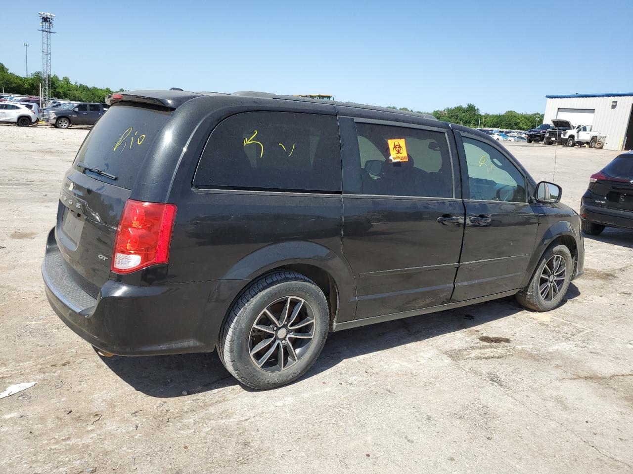 2017 Dodge Caravan VIN 2C4RDGEG2HR807521 Copart auction photo, biohazard/chemical / front end damage thumbnail 3
