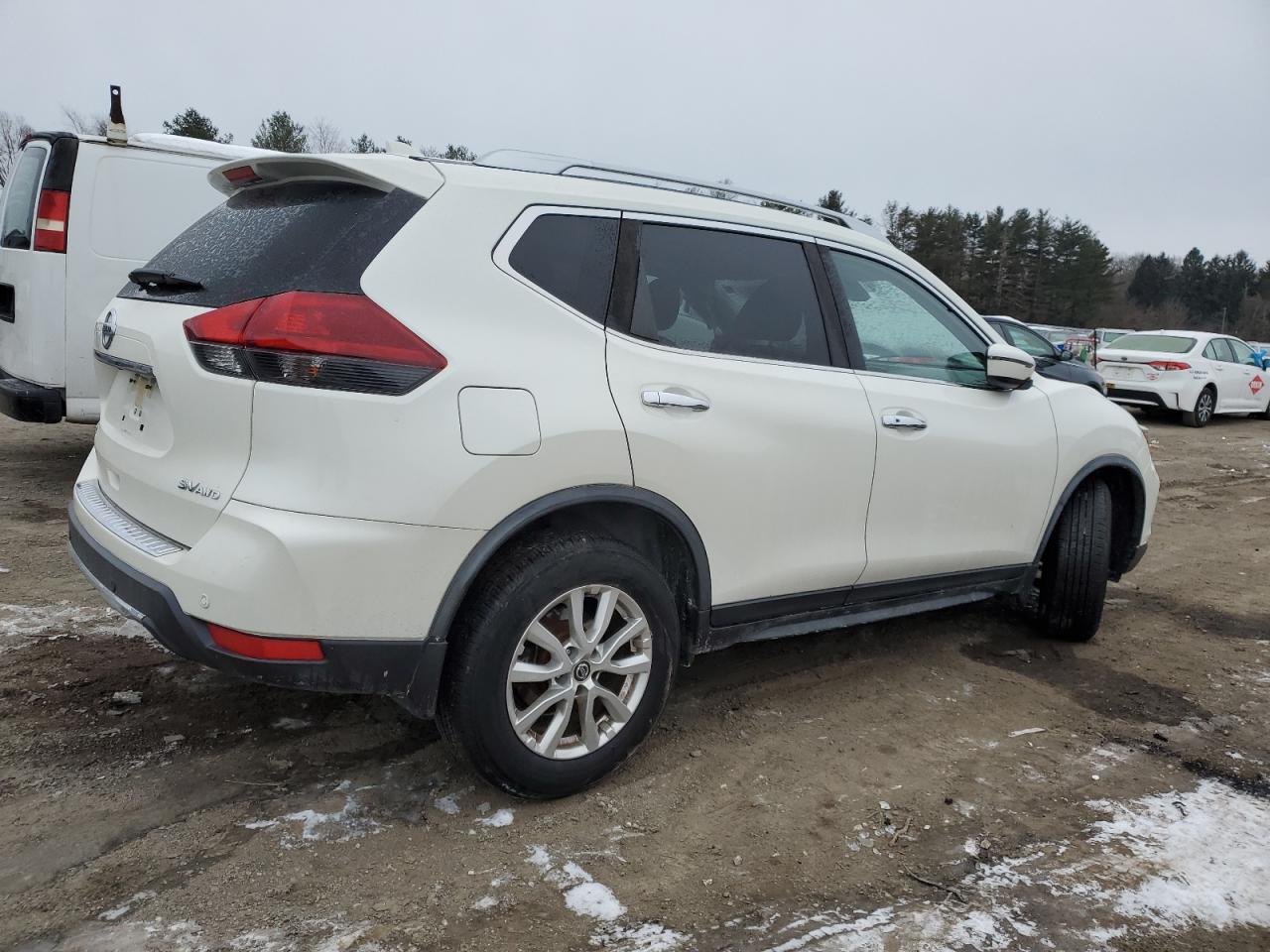 2020 Nissan Rogue VIN JN8AT2MV5LW141844 Copart auction photo, side / undercarriage damage thumbnail 3