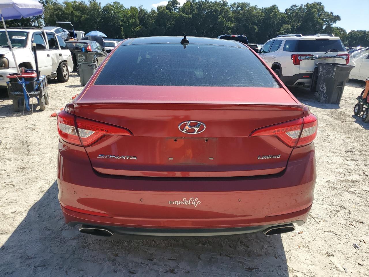 2015 Hyundai Sonata VIN 5NPE34AF4FH125733 Copart auction photo, front end / minor dent/scratches damage thumbnail 6