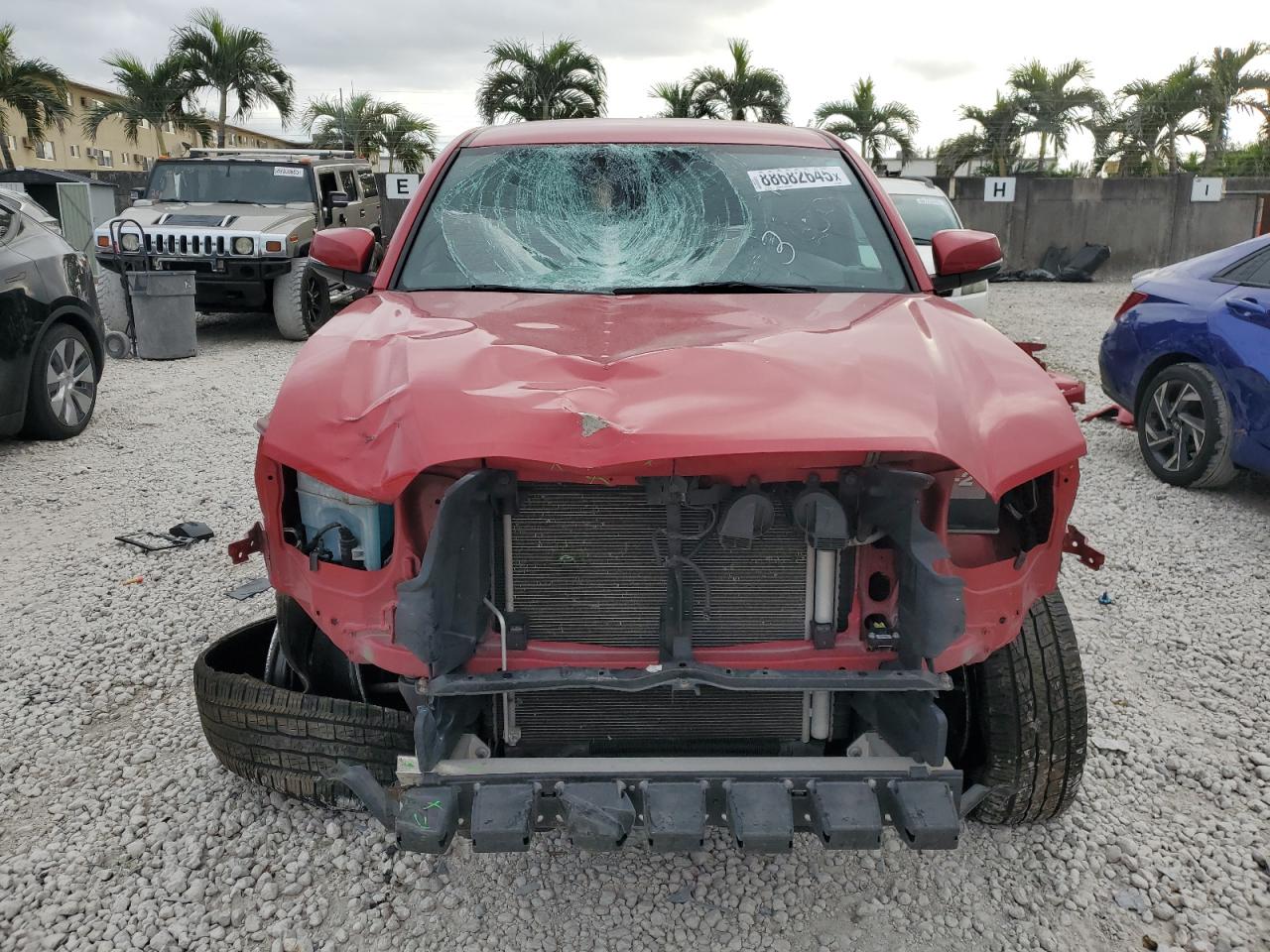2021 Toyota Tacoma VIN 3TMCZ5AN6MM393659 Copart auction photo, front end damage thumbnail 5