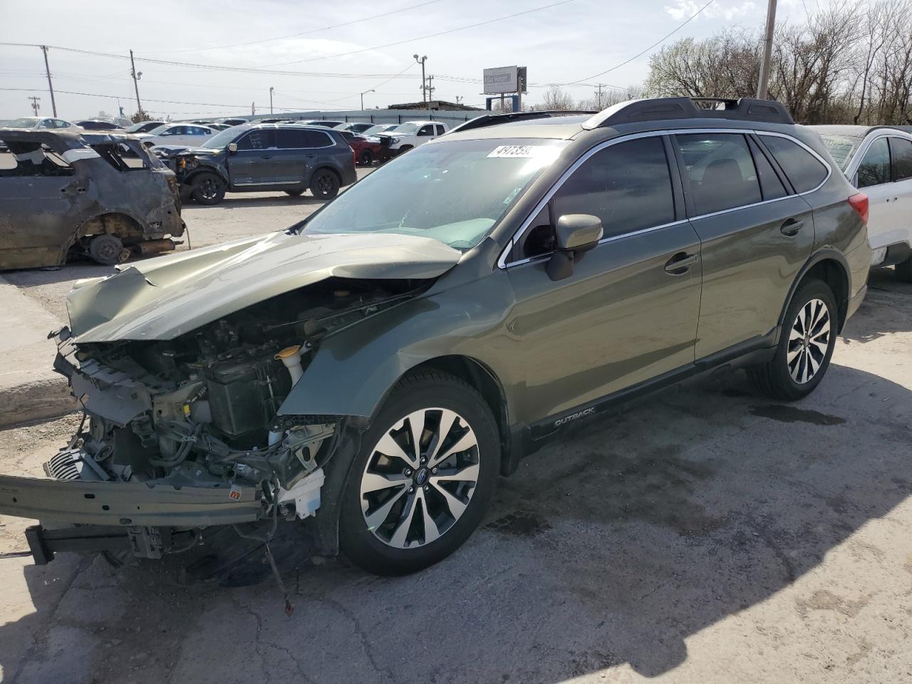 2017 Subaru Outback VIN 4S4BSANC5H3360866 - Copart auction photo