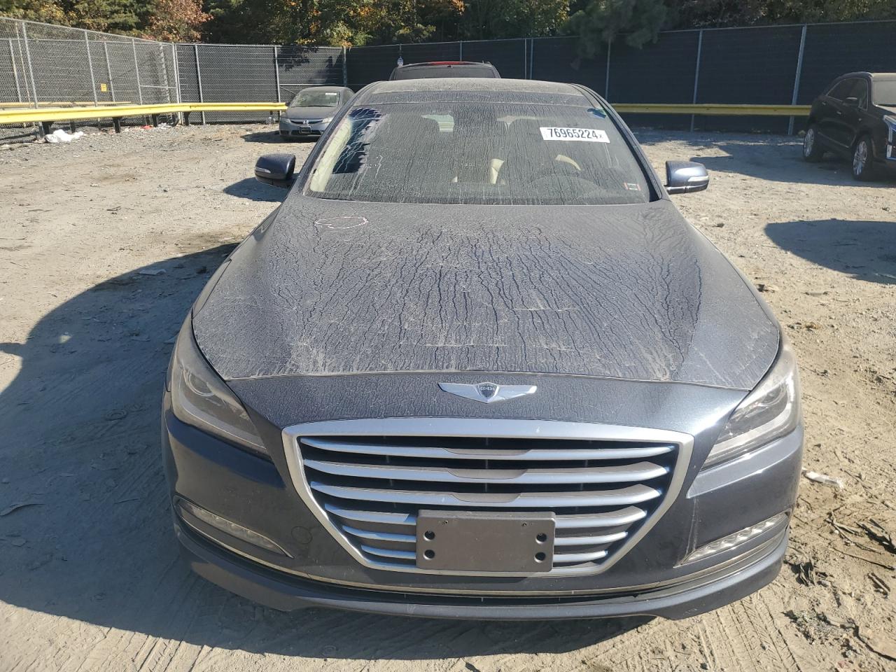 2016 Hyundai Genesis VIN KMHGN4JEXGU106133 Copart auction photo, rear end damage thumbnail 5