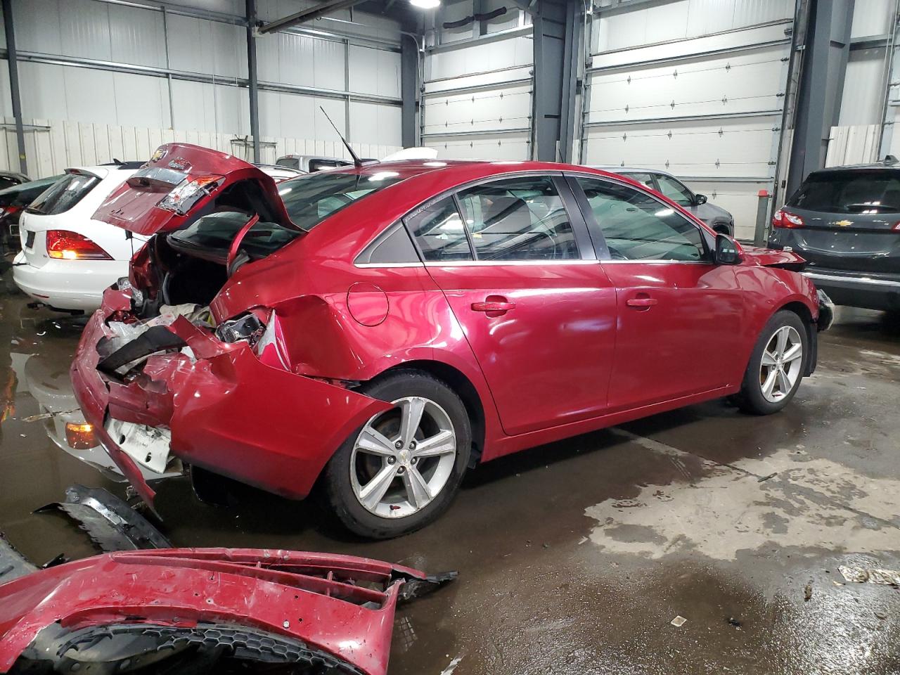 2013 Chevrolet Cruze VIN 1G1PH5SB5D7301744 Copart auction photo, front end / rear end damage thumbnail 3