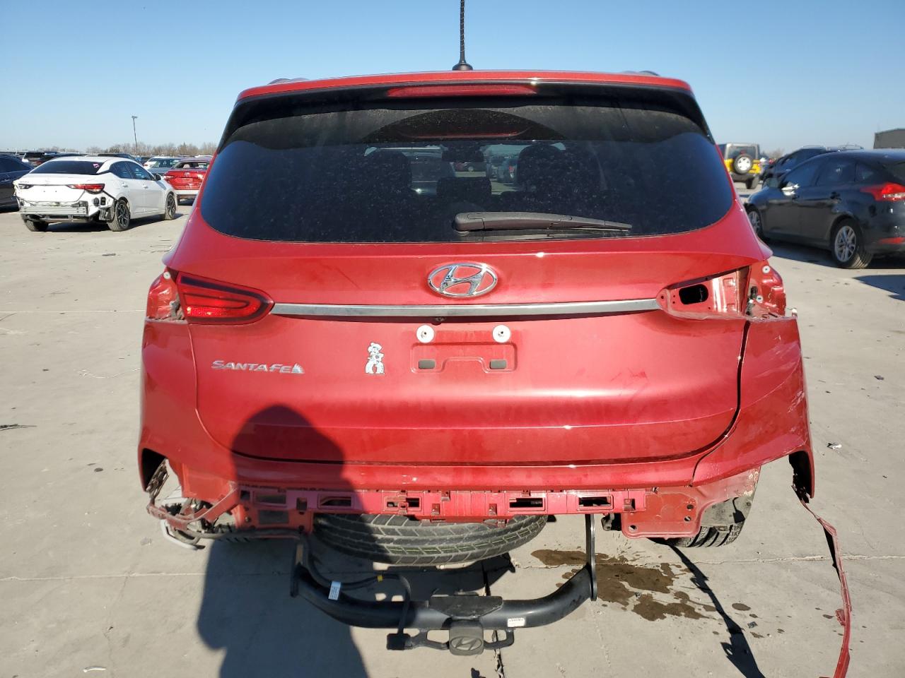 2019 Hyundai Santa Fe VIN 5NMS23AD9KH128438 Copart auction photo, front end damage thumbnail 6