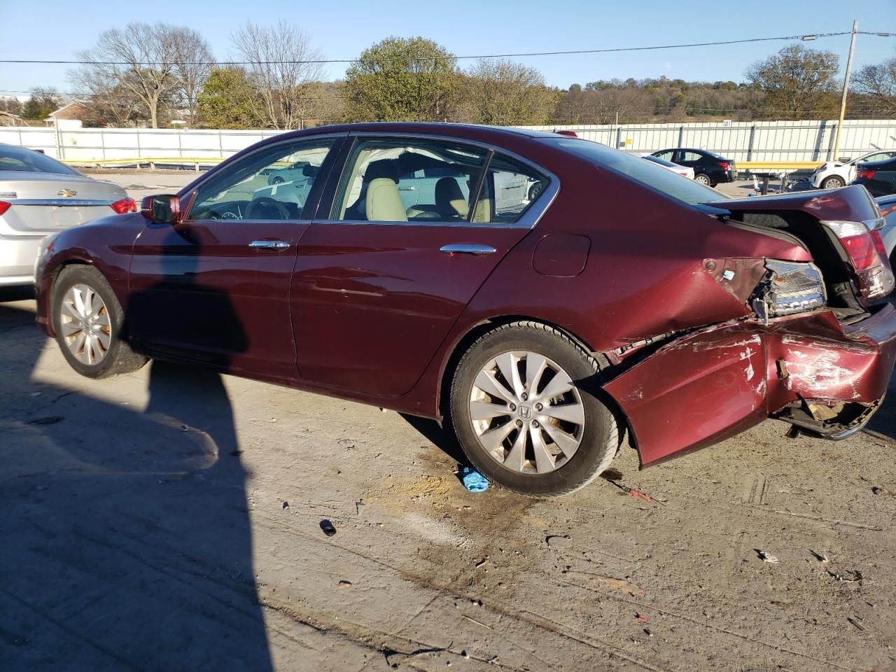 2013 Honda Accord VIN 1HGCR2F87DA191493 Copart auction photo, side damage thumbnail 2