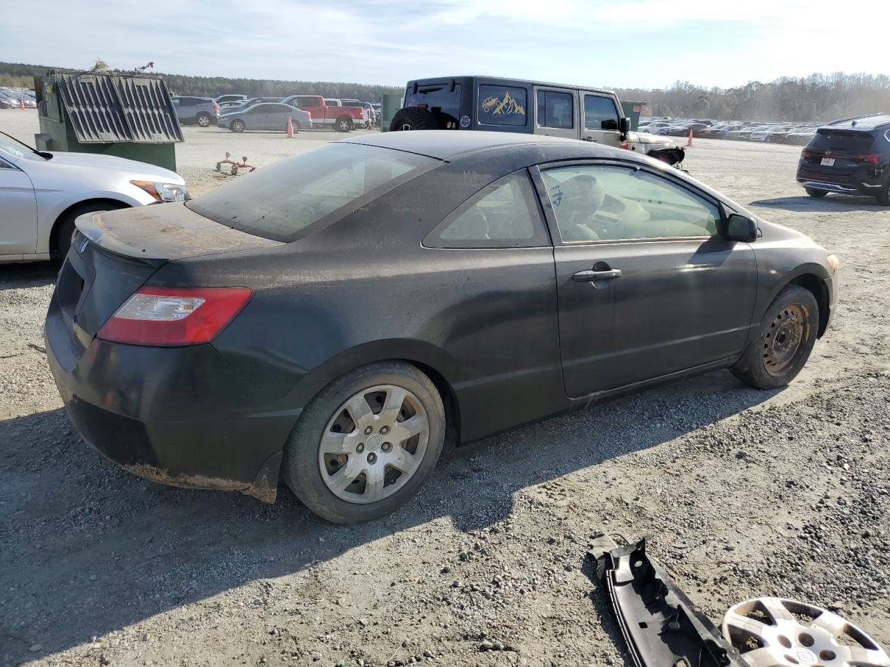 2007 Honda Civic VIN 2HGFG11667H502453 Copart auction photo, water/flood damage thumbnail 3