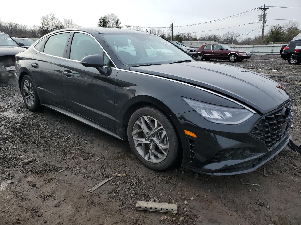 2021 Hyundai Sonata VIN KMHL64JA4MA149260 Copart auction photo, front end damage thumbnail 4