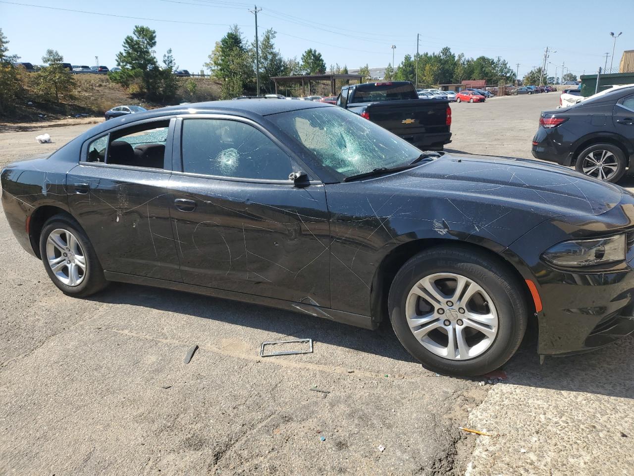 2020 Dodge Charger VIN 2C3CDXBG4LH195884 Copart auction photo, all over damage thumbnail 4