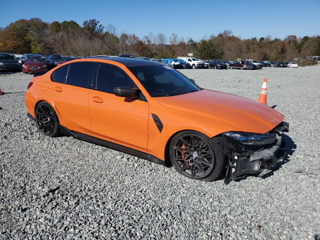 2023 BMW M3 VIN WBS43AY0XPFN77072 Copart auction photo, front end / rear end damage thumbnail 4