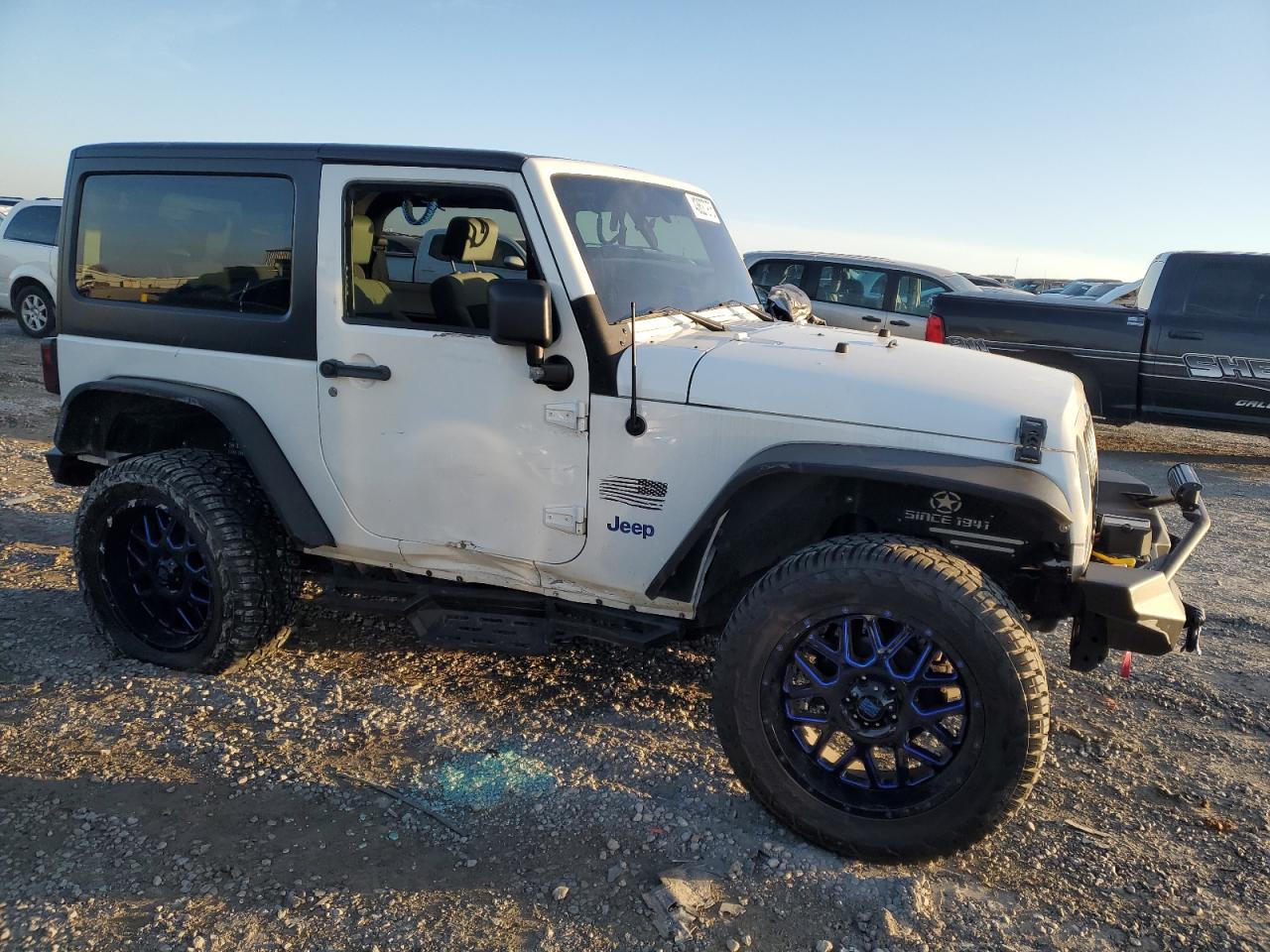 2010 Jeep Wrangler VIN 1J4AA2D14AL106462 Copart auction photo, side / rear end damage thumbnail 4