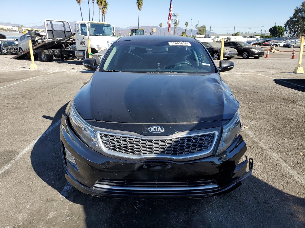 2016 KIA Optima VIN KNAGM4AD0G5093169 Copart auction photo, front end / side damage thumbnail 5