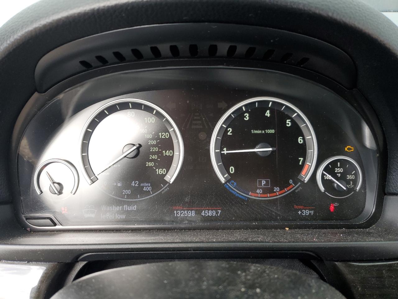 2013 BMW 5er VIN WBAFU7C54DDU70011 Copart auction photo, rear end damage thumbnail 9