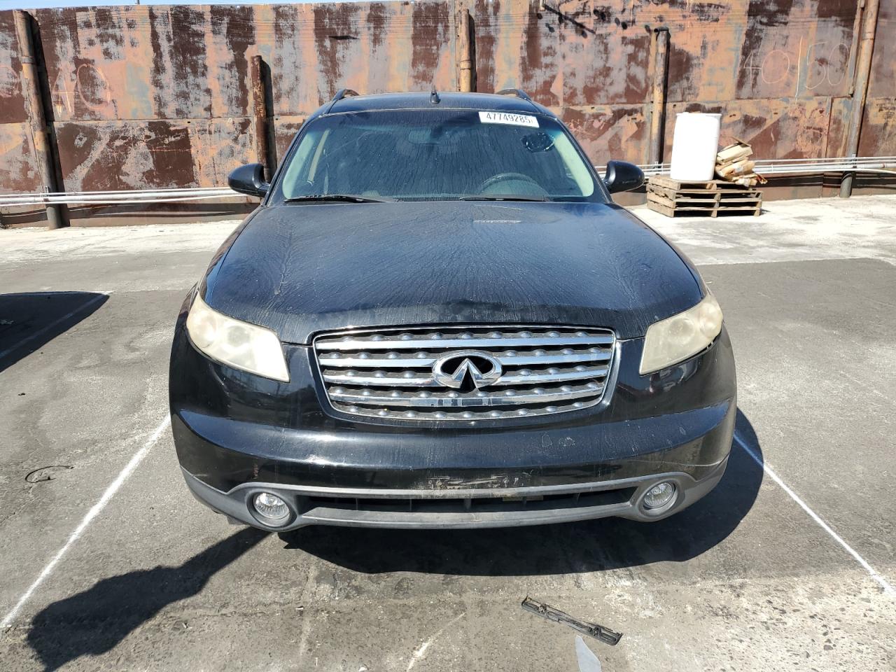 2003 Infiniti FX VIN JNRAS08U53X000898 Copart auction photo, vandalism damage thumbnail 5