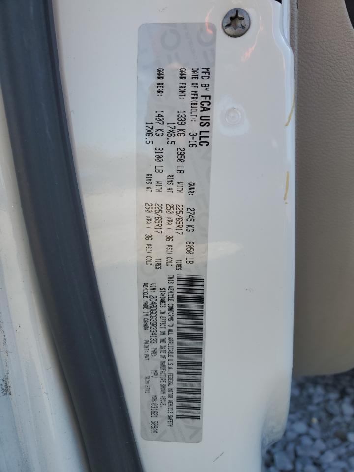 2016 Dodge Caravan VIN 2C4RDGCG3GR334133 Copart auction photo, front end damage thumbnail 15