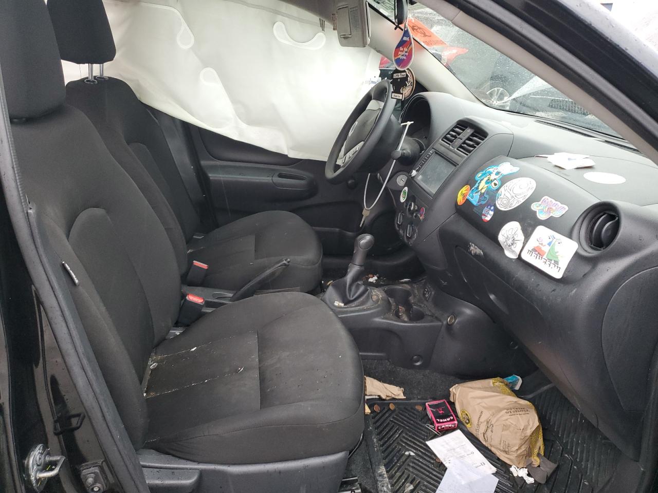 2019 Nissan Versa VIN 3N1CN7AP1KL872375 Copart auction photo, side damage thumbnail 7
