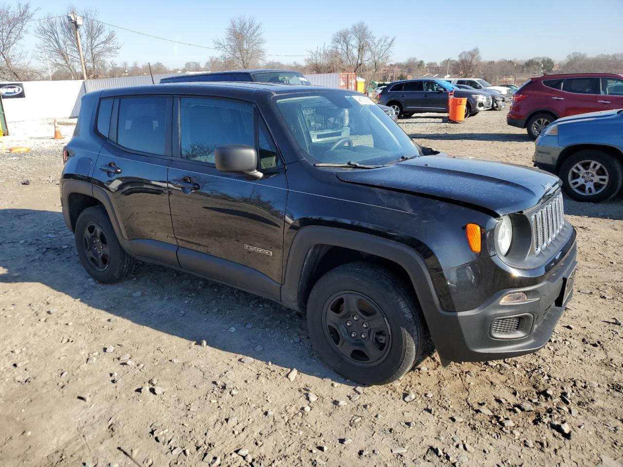 2018 Jeep Renegade VIN ZACCJBAB7JPH88387 Copart auction photo, front end / side damage thumbnail 4