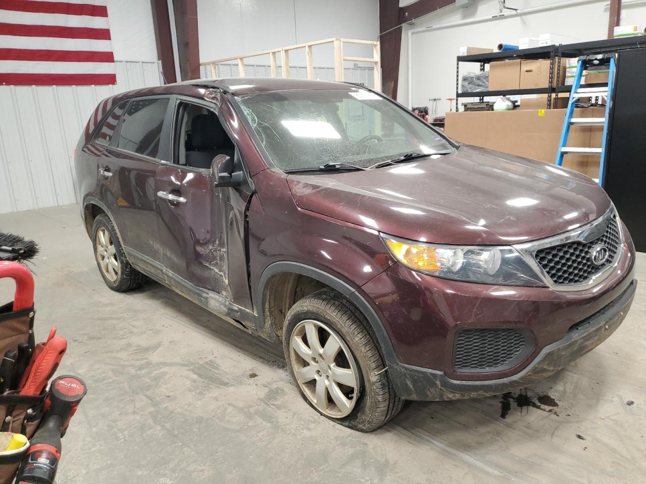 2012 KIA Sorento VIN 5XYKT3A13CG299362 Copart auction photo, front end damage thumbnail 4