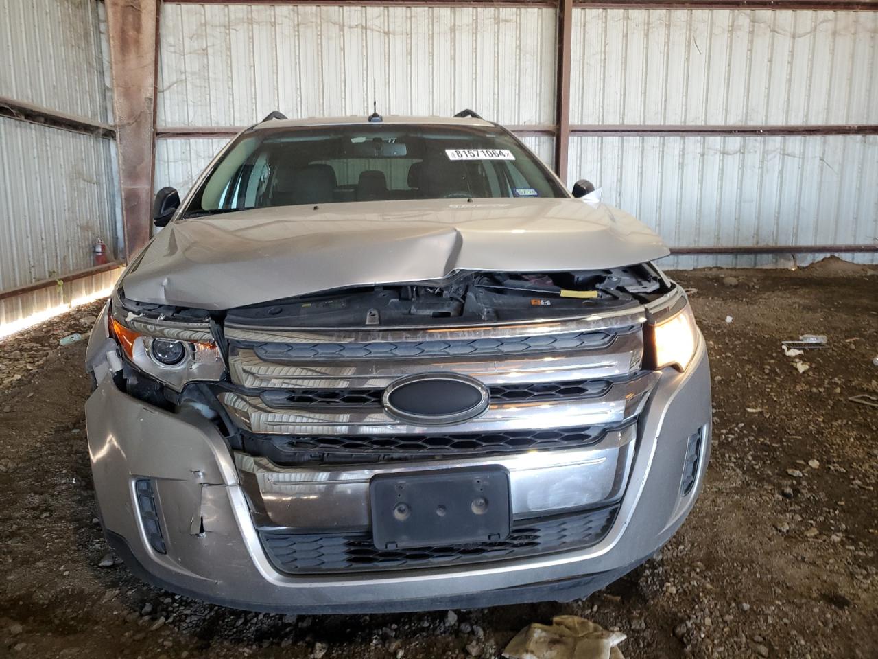2013 Ford Edge VIN 2FMDK3GCXDBB98499 Copart auction photo, front end / side damage thumbnail 5