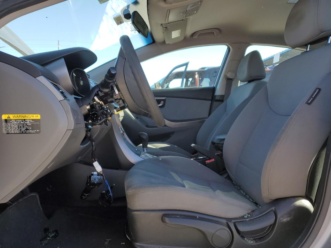 2012 Hyundai Elantra VIN KMHDH4AE1CU390756 Copart auction photo, vandalism / front end damage thumbnail 7
