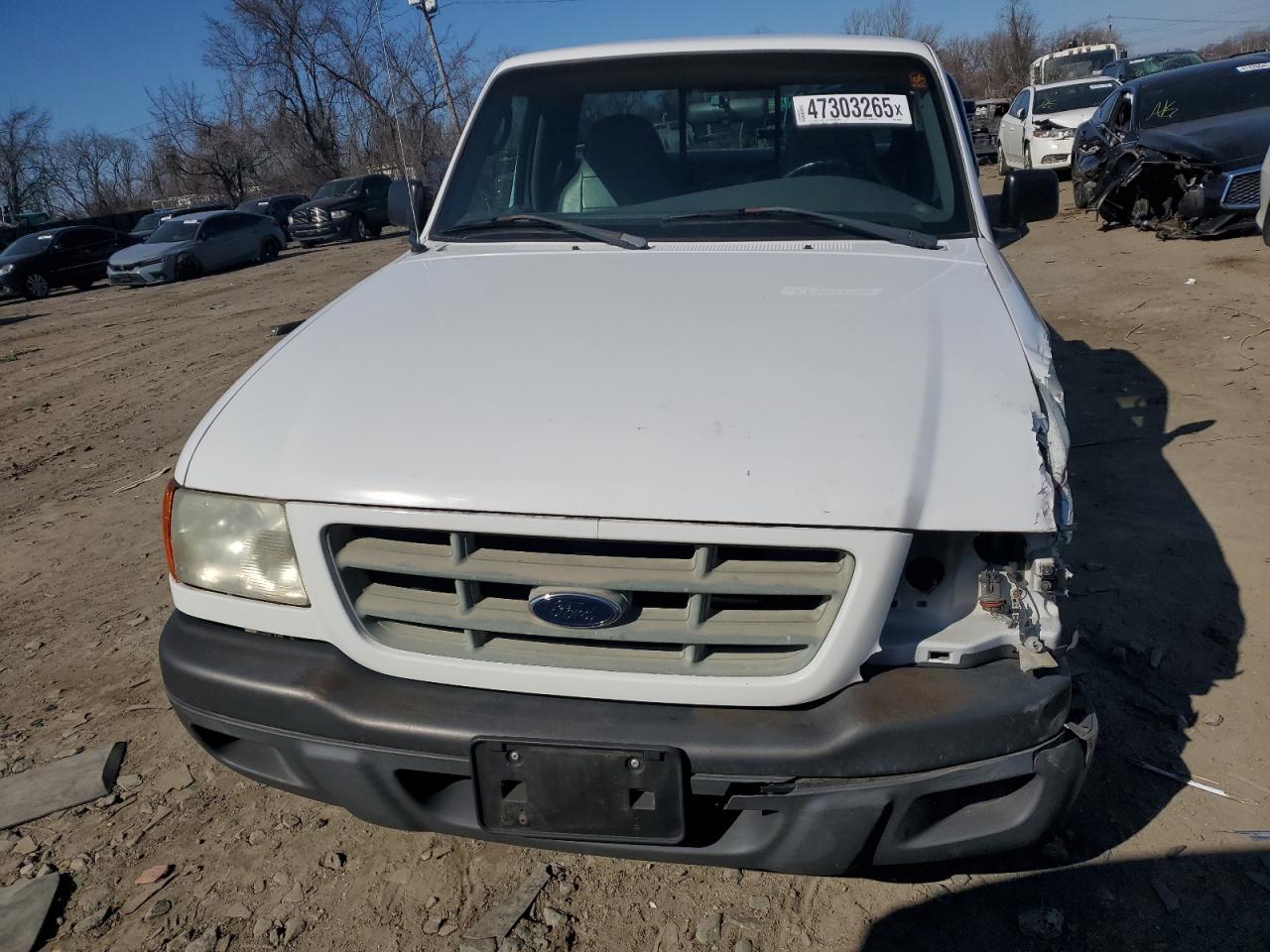 2003 Ford Ranger VIN 1FTYR10D63TA09600 Copart auction photo, front end / undercarriage damage thumbnail 5