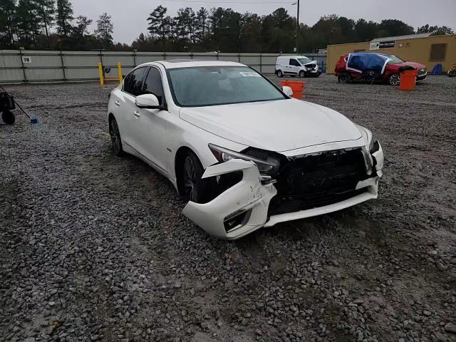 2018 Infiniti Q50 VIN JN1AV7AP3JM160039 Copart auction photo, front end / vandalism damage thumbnail 13