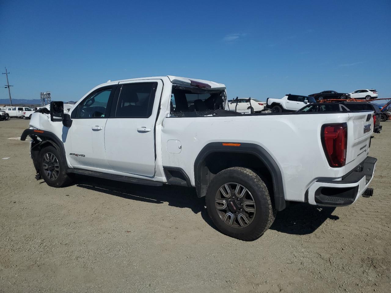 2022 GMC Sierra VIN 1GT49PEY2NF289207 Copart auction photo, front end / rear end damage thumbnail 2
