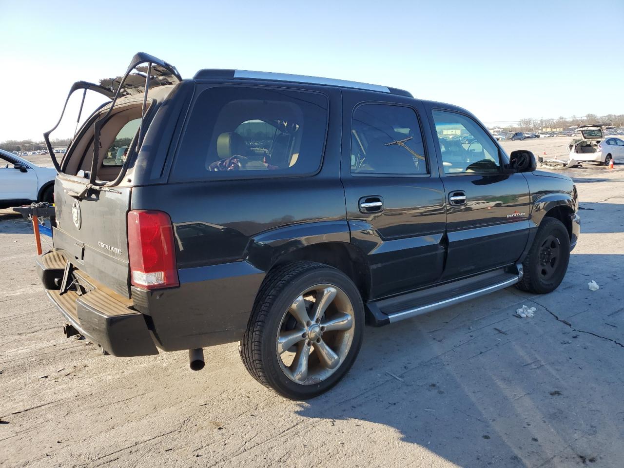 2003 Cadillac Escalade VIN 1GYEK63N73R280259 Copart auction photo, all over damage thumbnail 3