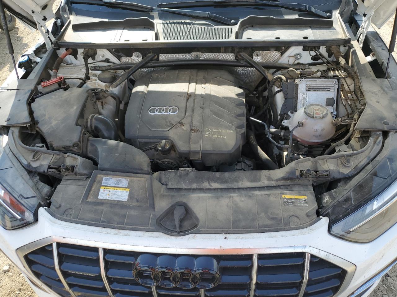 2023 Audi Q5 VIN WA1ABAFY7P2025827 Copart auction photo, front end / side damage thumbnail 12