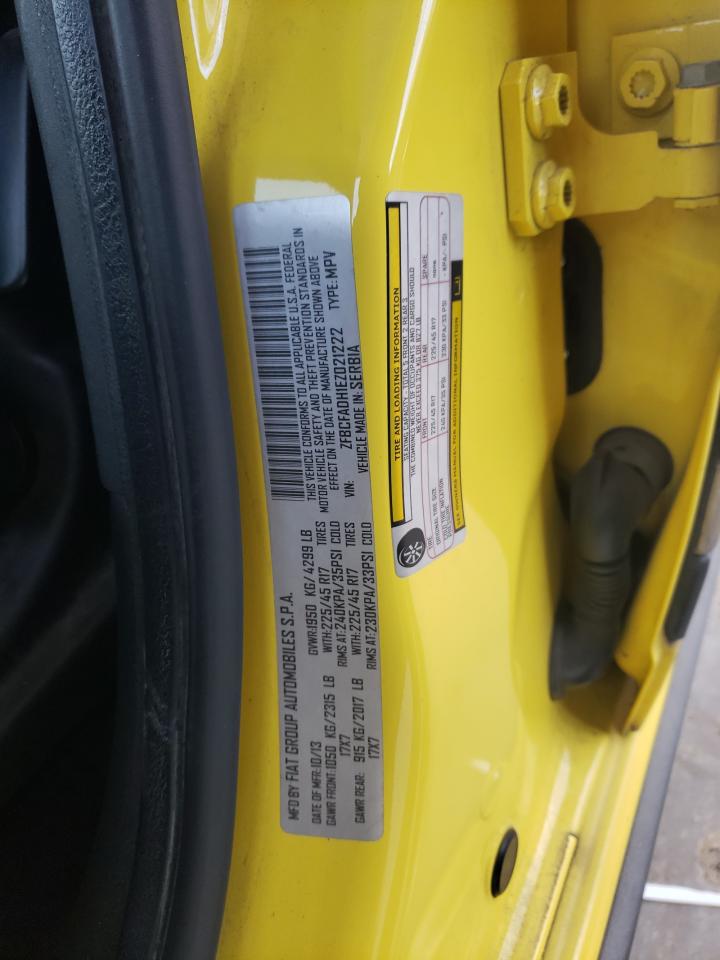 2014 Fiat 500 VIN ZFBCFADH1EZ021222 Copart auction photo, side damage thumbnail 12