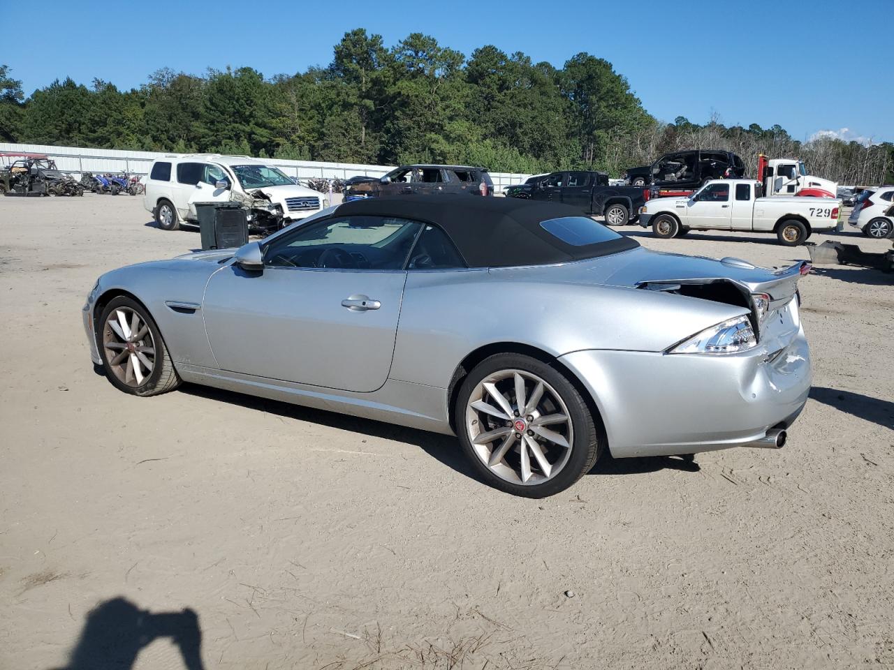 2014 Jaguar XK VIN SAJWA4EB4ELB54522 Copart auction photo, rear end damage thumbnail 2