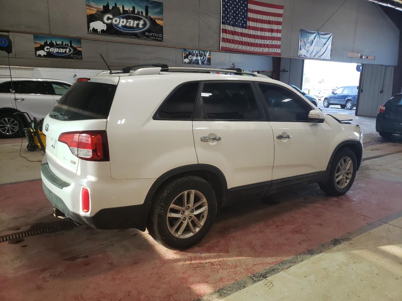 2014 KIA Sorento VIN 5XYKT4A66EG494618 Copart auction photo, front end damage thumbnail 3