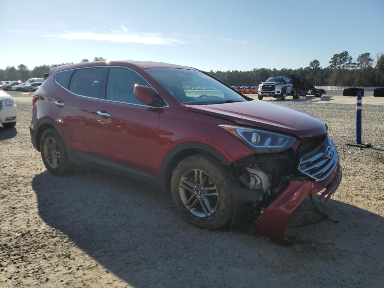 2017 Hyundai Santa Fe VIN 5XYZT3LB8HG414579 Copart auction photo, front end damage thumbnail 4