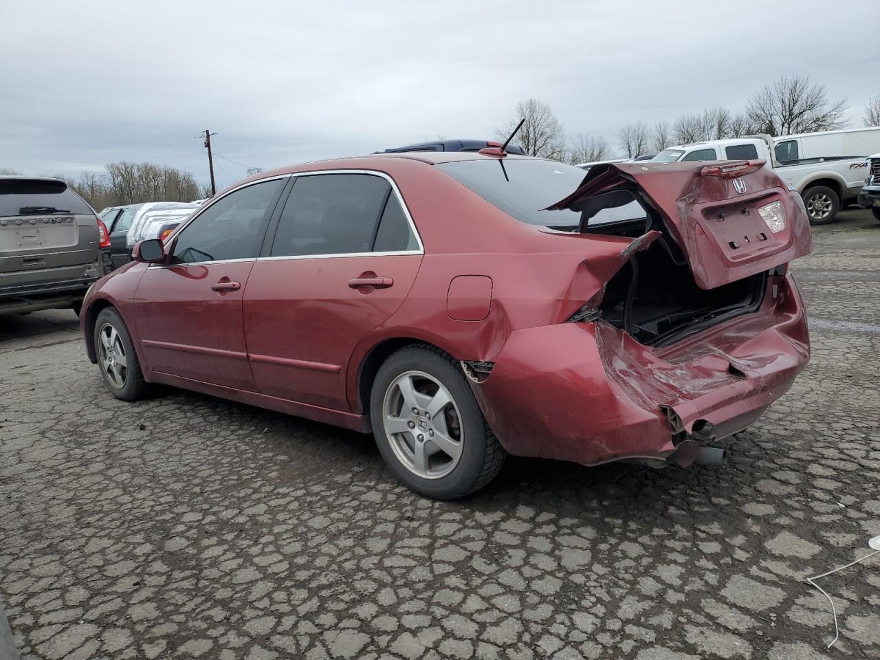 2007 Honda Accord VIN JHMCN36477C001213 Copart auction photo, rear end damage thumbnail 2