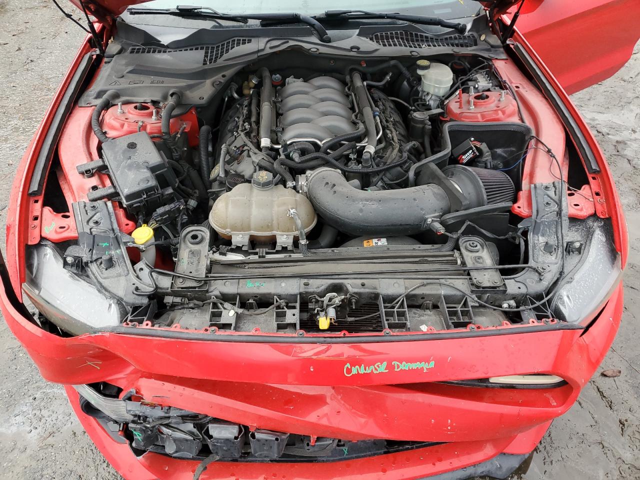 2016 Ford Mustang VIN 1FA6P8CF7G5255073 Copart auction photo, front end damage thumbnail 11