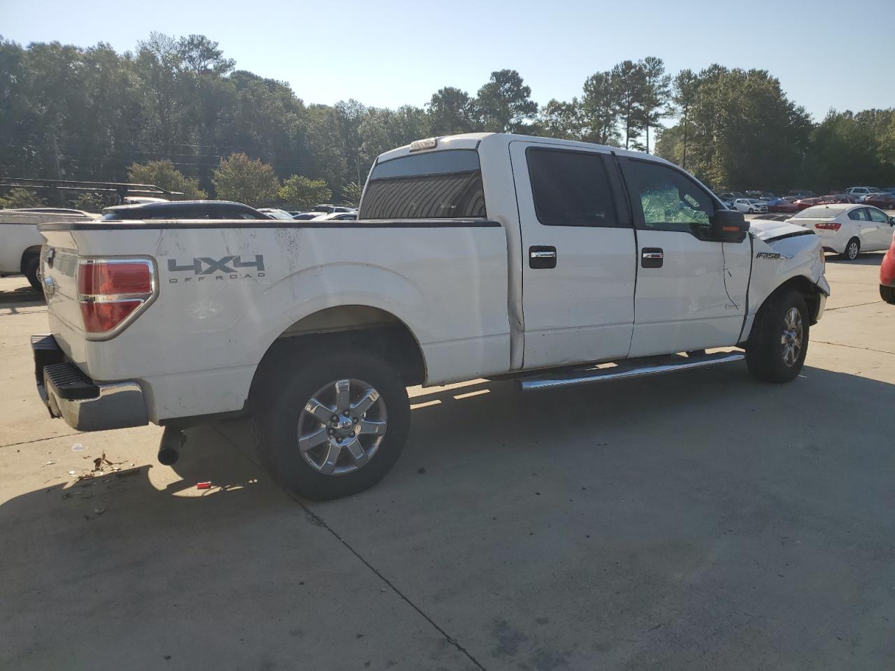 2014 Ford F-150 VIN 1FTFW1ET7EKF77184 Copart auction photo, top/roof / front end damage thumbnail 3