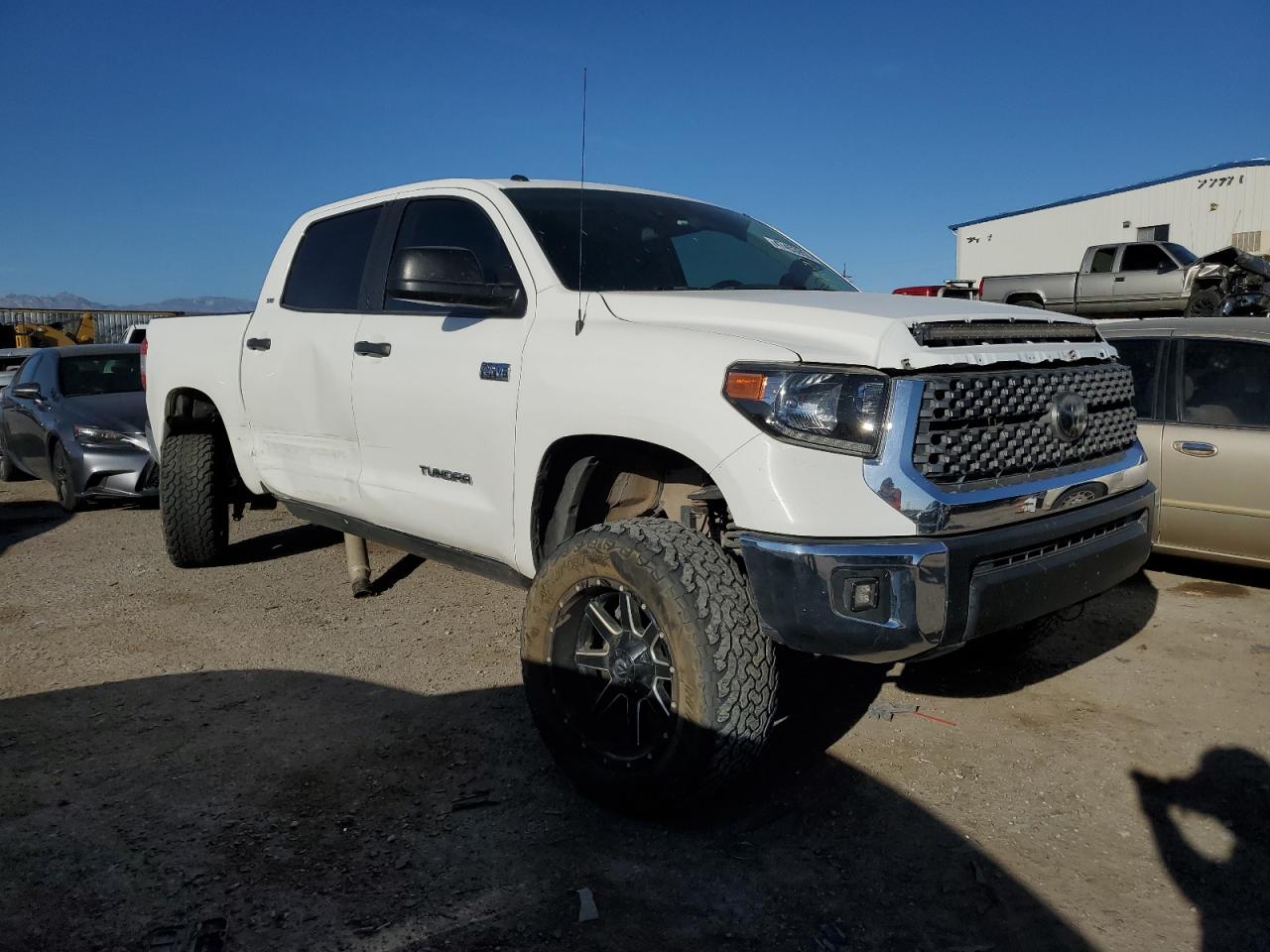 2018 Toyota Tundra VIN 5TFDY5F17JX759647 Copart auction photo, undercarriage / rear end damage thumbnail 4
